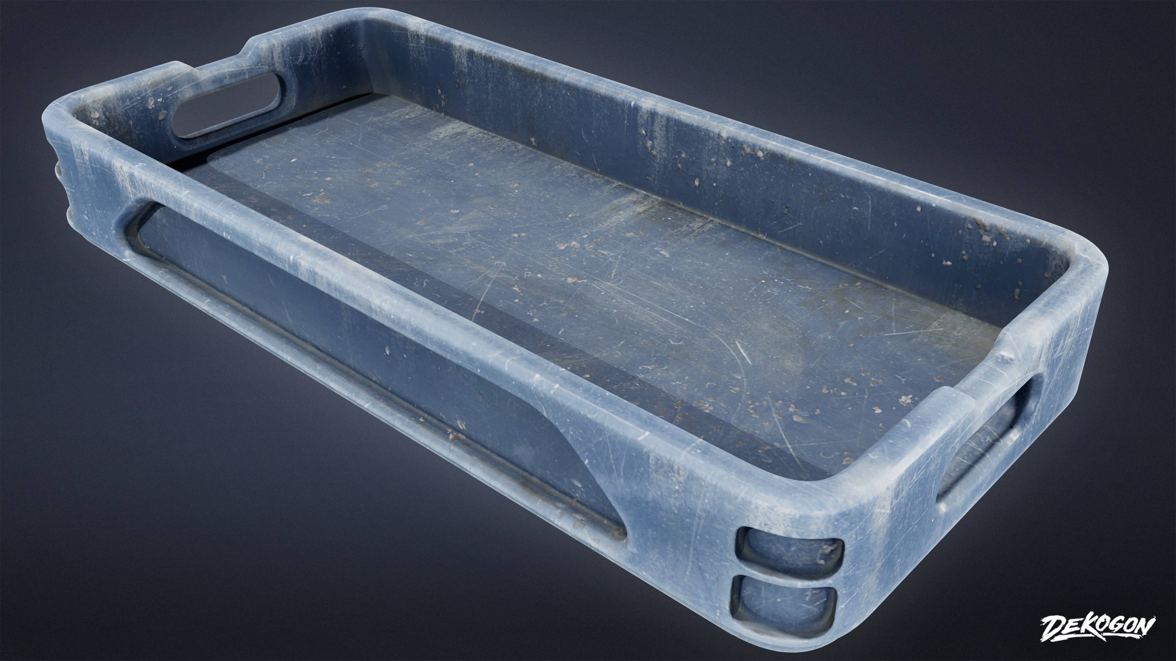 BOATYARD - Container 03 - LOW POLY AND NANITE Low-poly 3D model_4