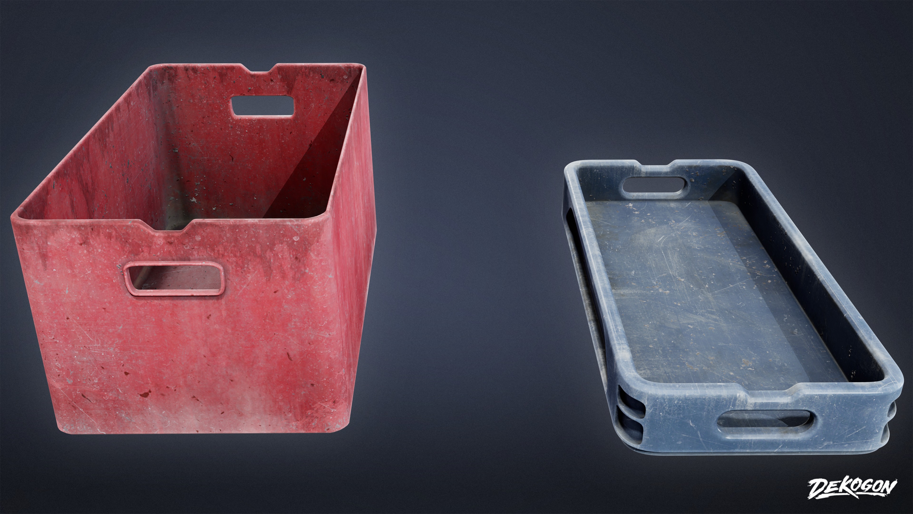 BOATYARD - Container 03 - LOW POLY AND NANITE Low-poly 3D model_1