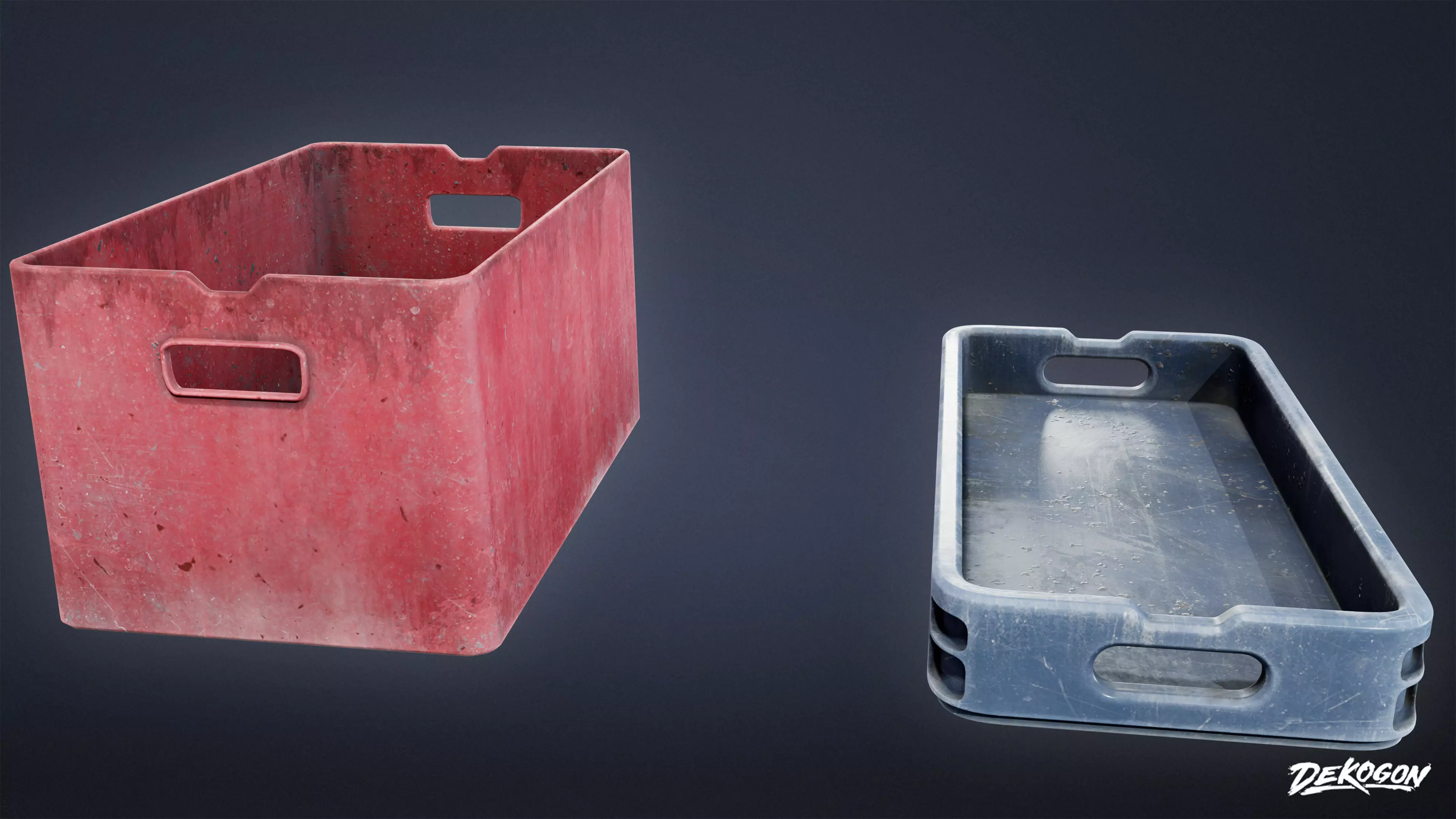 BOATYARD - Container 03 - LOW POLY AND NANITE Low-poly 3D model_0