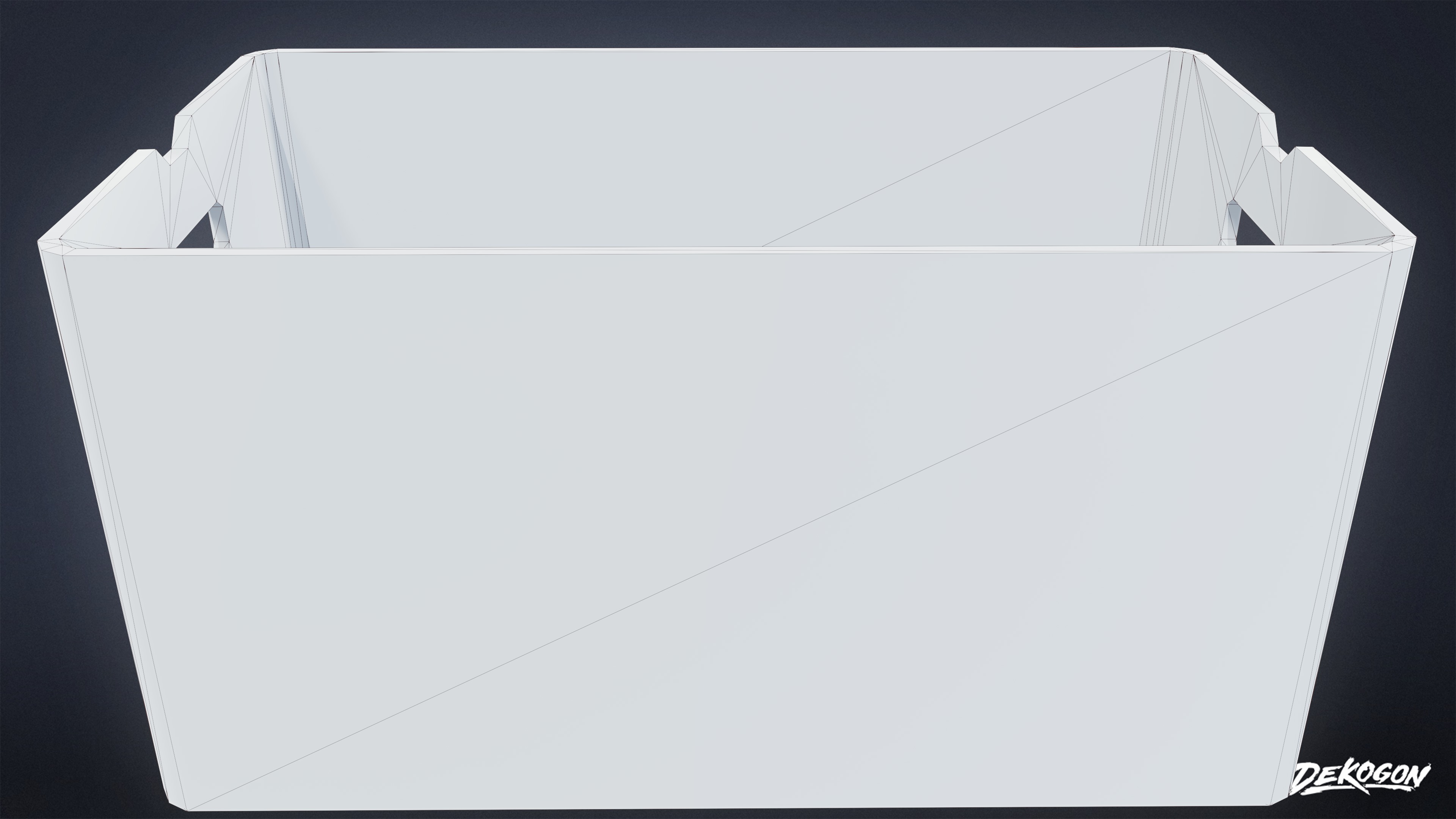 BOATYARD - Container 03 - LOW POLY AND NANITE Low-poly 3D model_7