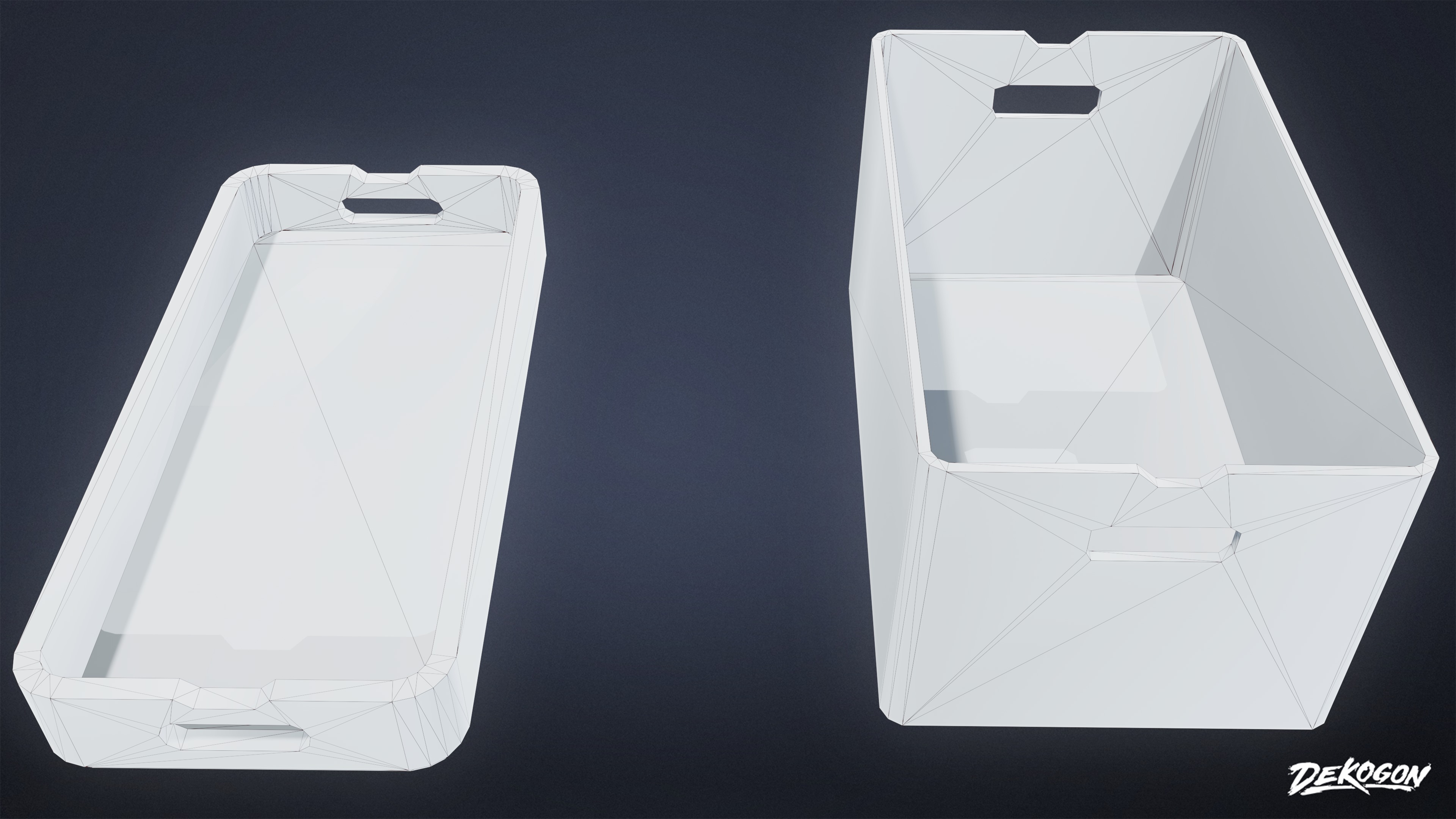 BOATYARD - Container 03 - LOW POLY AND NANITE Low-poly 3D model_9