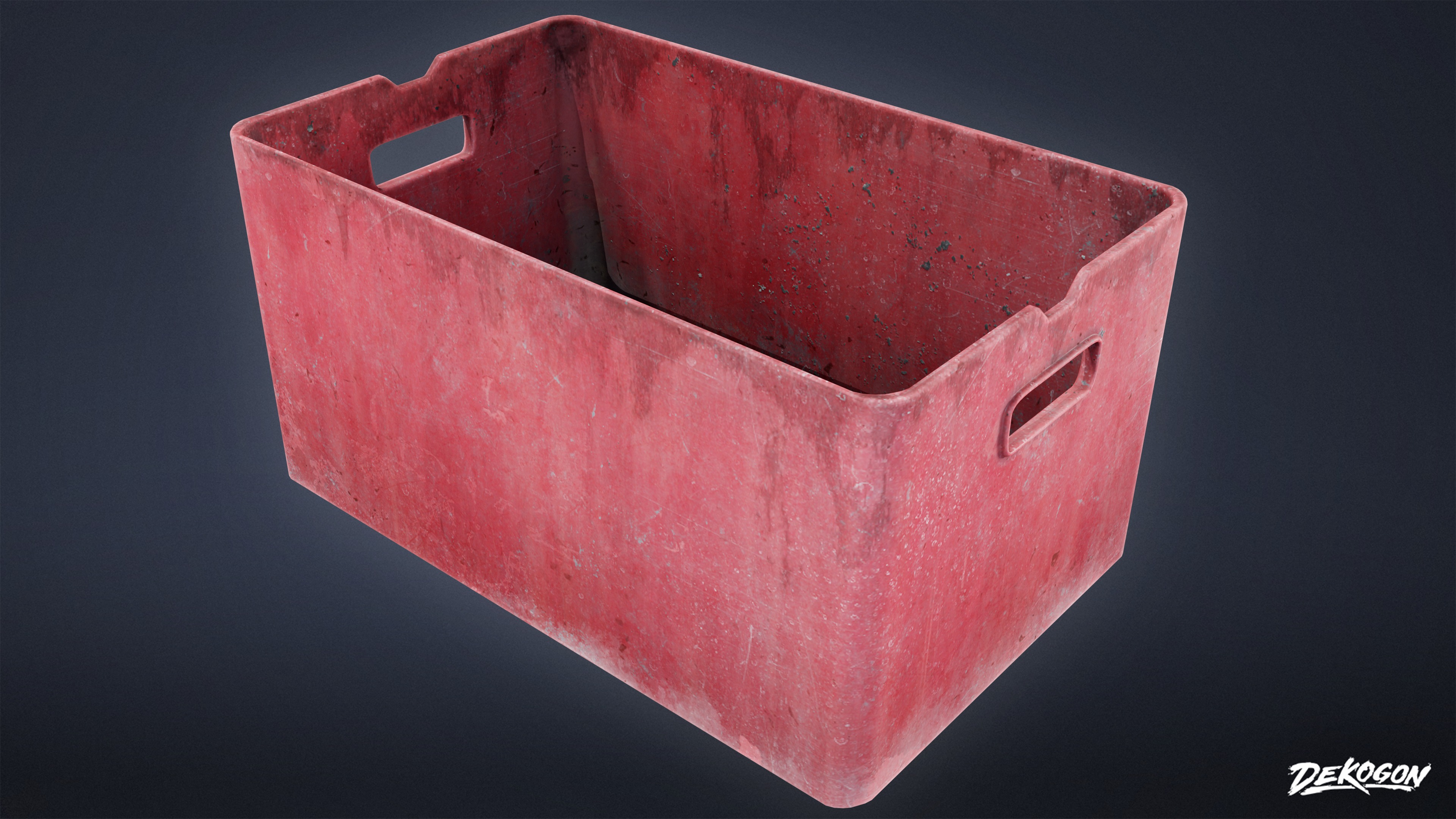 BOATYARD - Container 03 - LOW POLY AND NANITE Low-poly 3D model_5