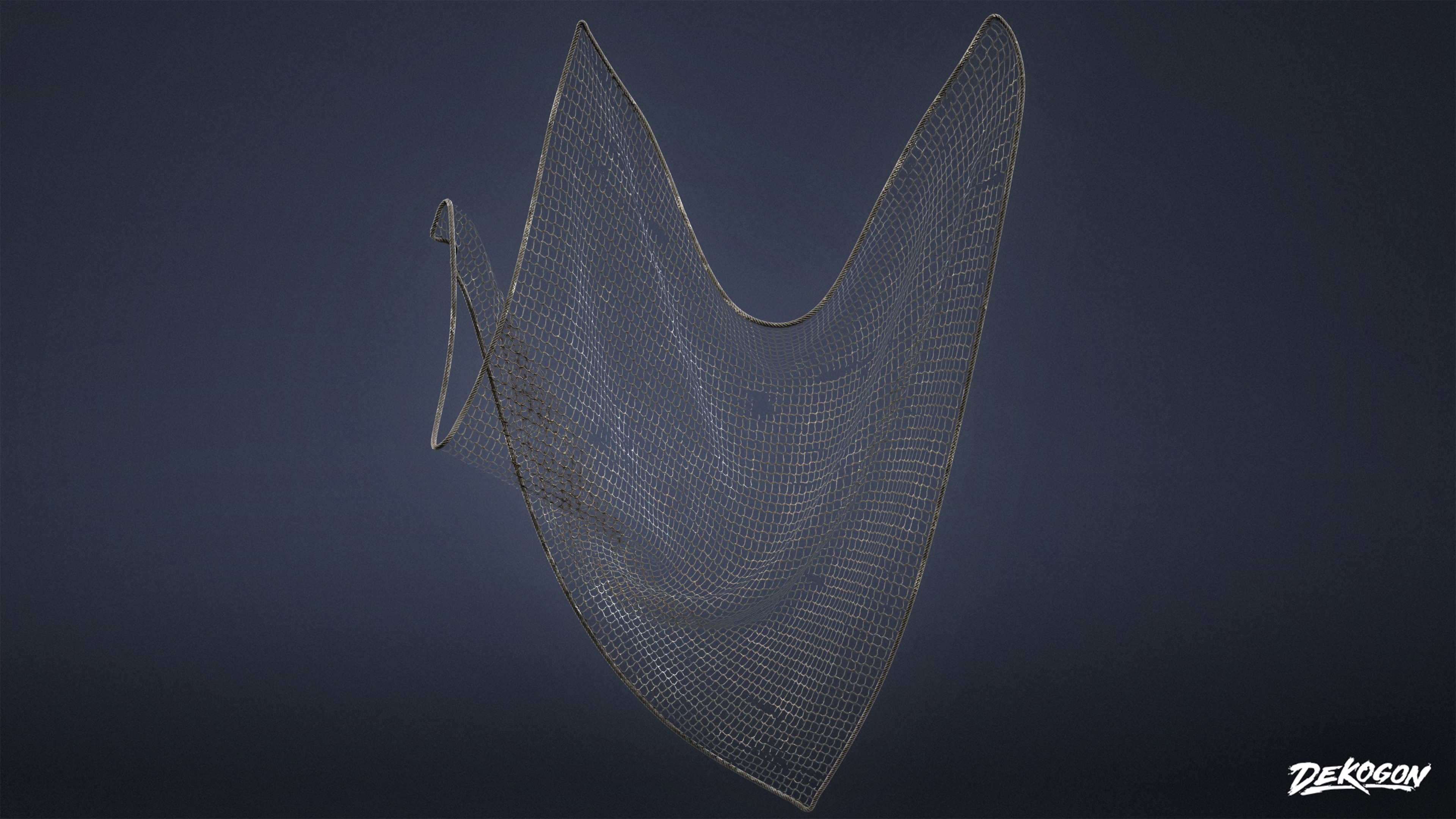BOATYARD - Fishing Nets 01 - LOW POLY AND NANITE Low-poly 3D model_3