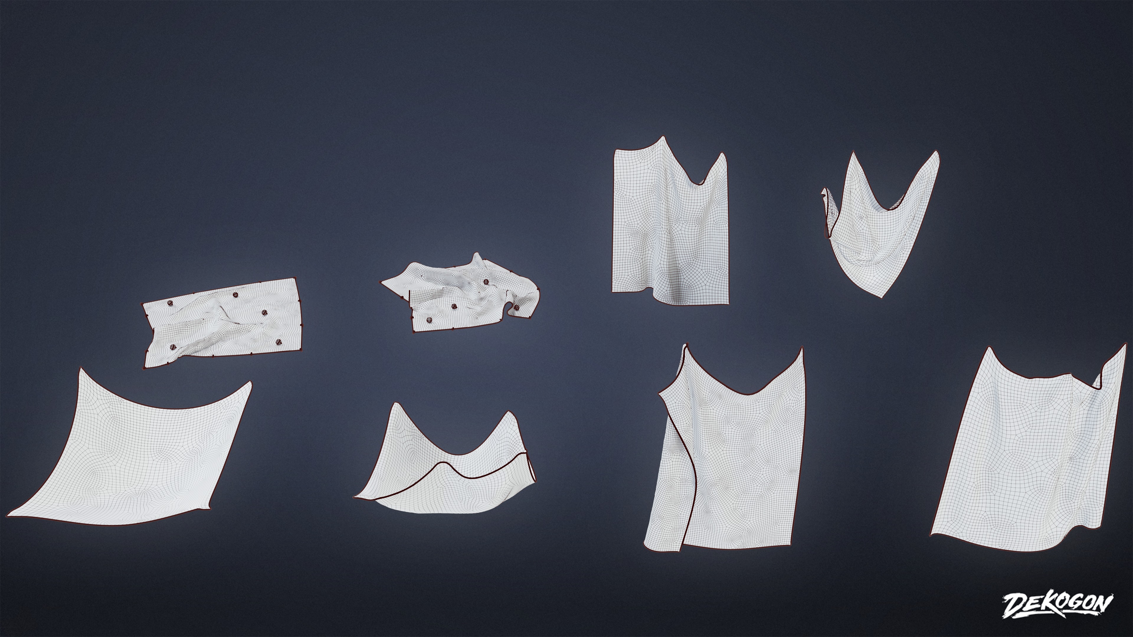 BOATYARD - Fishing Nets 01 - LOW POLY AND NANITE Low-poly 3D model_9