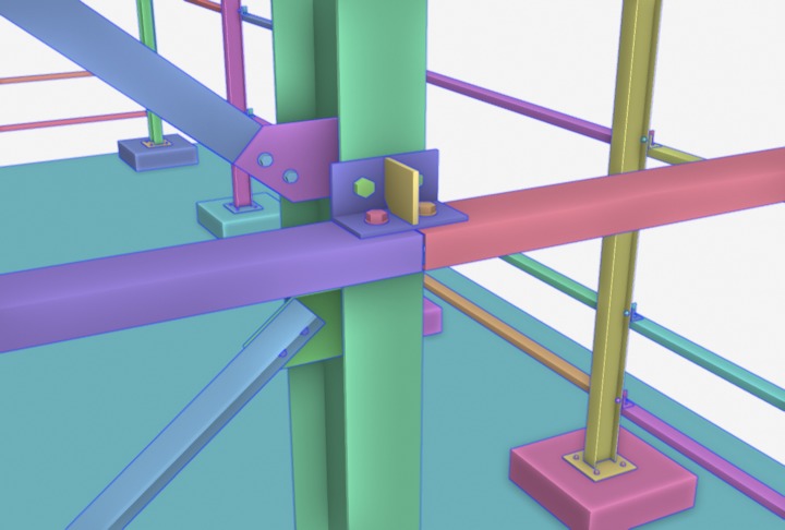 Steel Structure 001 3D model_6