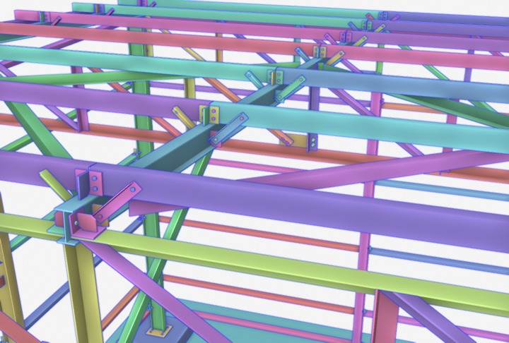 Steel Structure 001 3D model_1