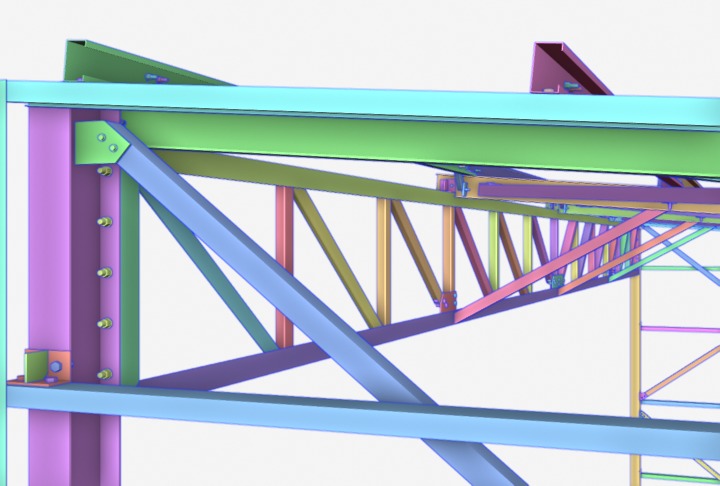 Steel Structure 001 3D model_3