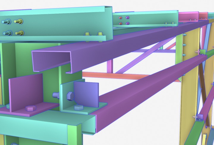 Steel Structure 001 3D model_4
