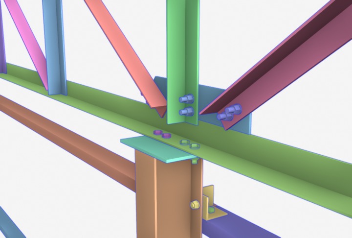Steel Structure 001 3D model_2