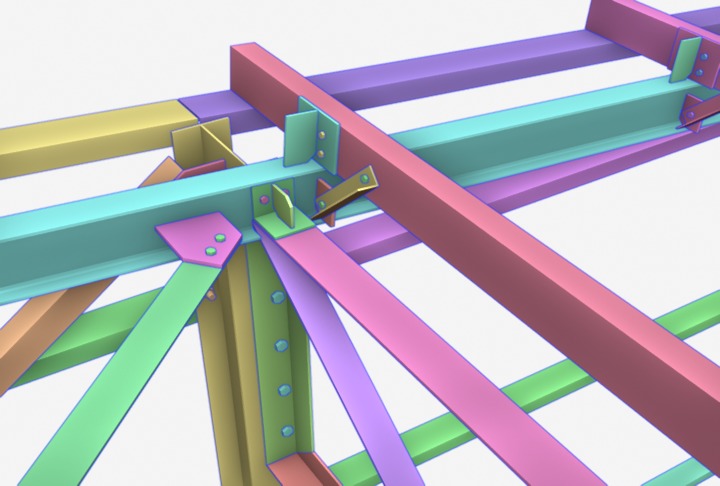 Steel Structure 001 3D model_7