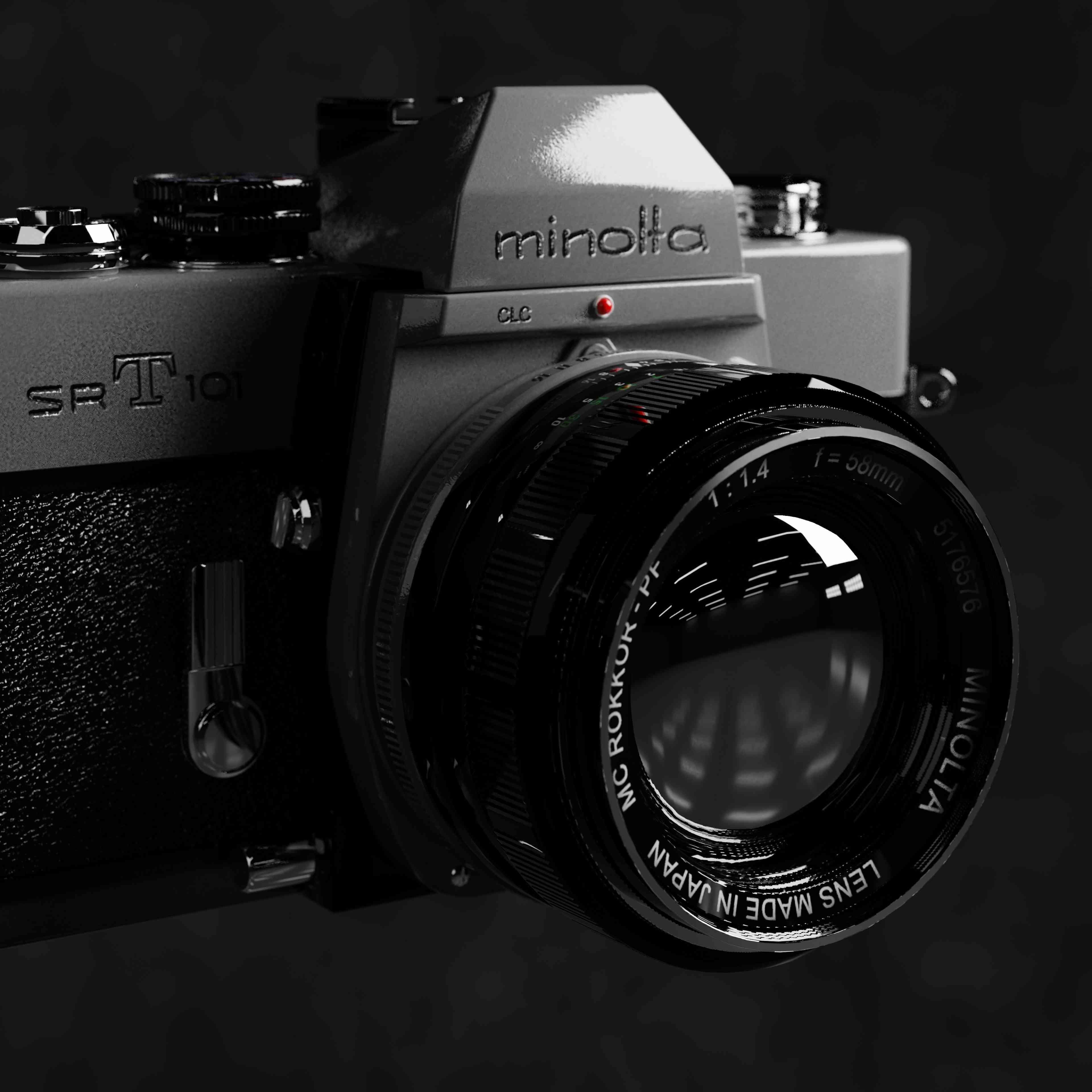 Photocamera Minolta SR-T 101 3D model_11
