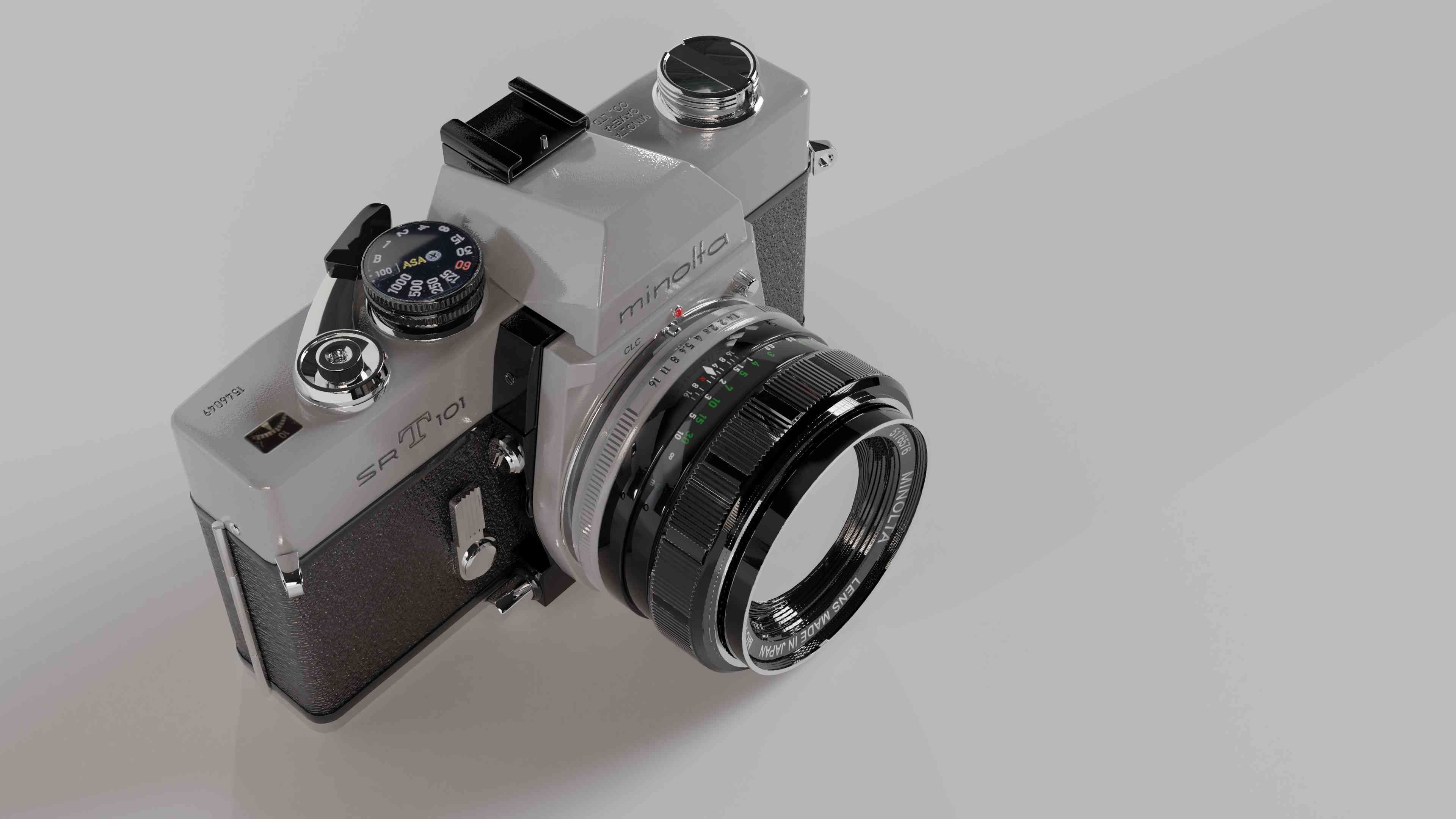 Photocamera Minolta SR-T 101 3D model_7