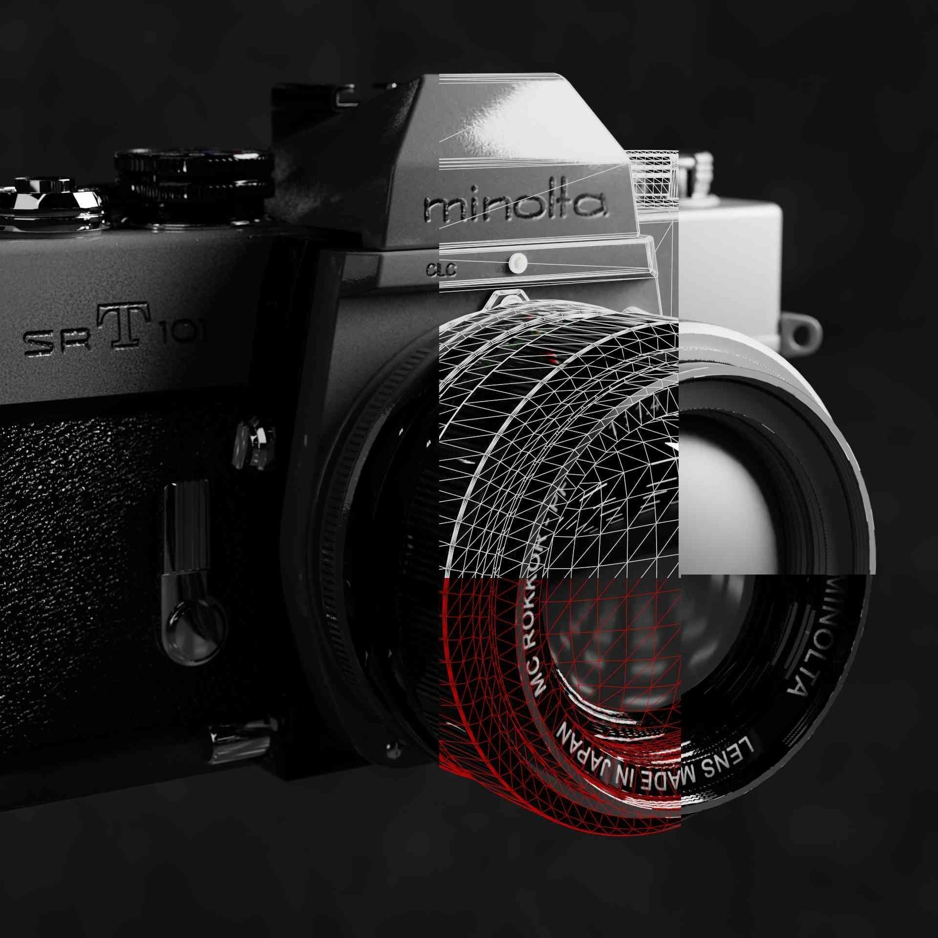 Photocamera Minolta SR-T 101 3D model_9