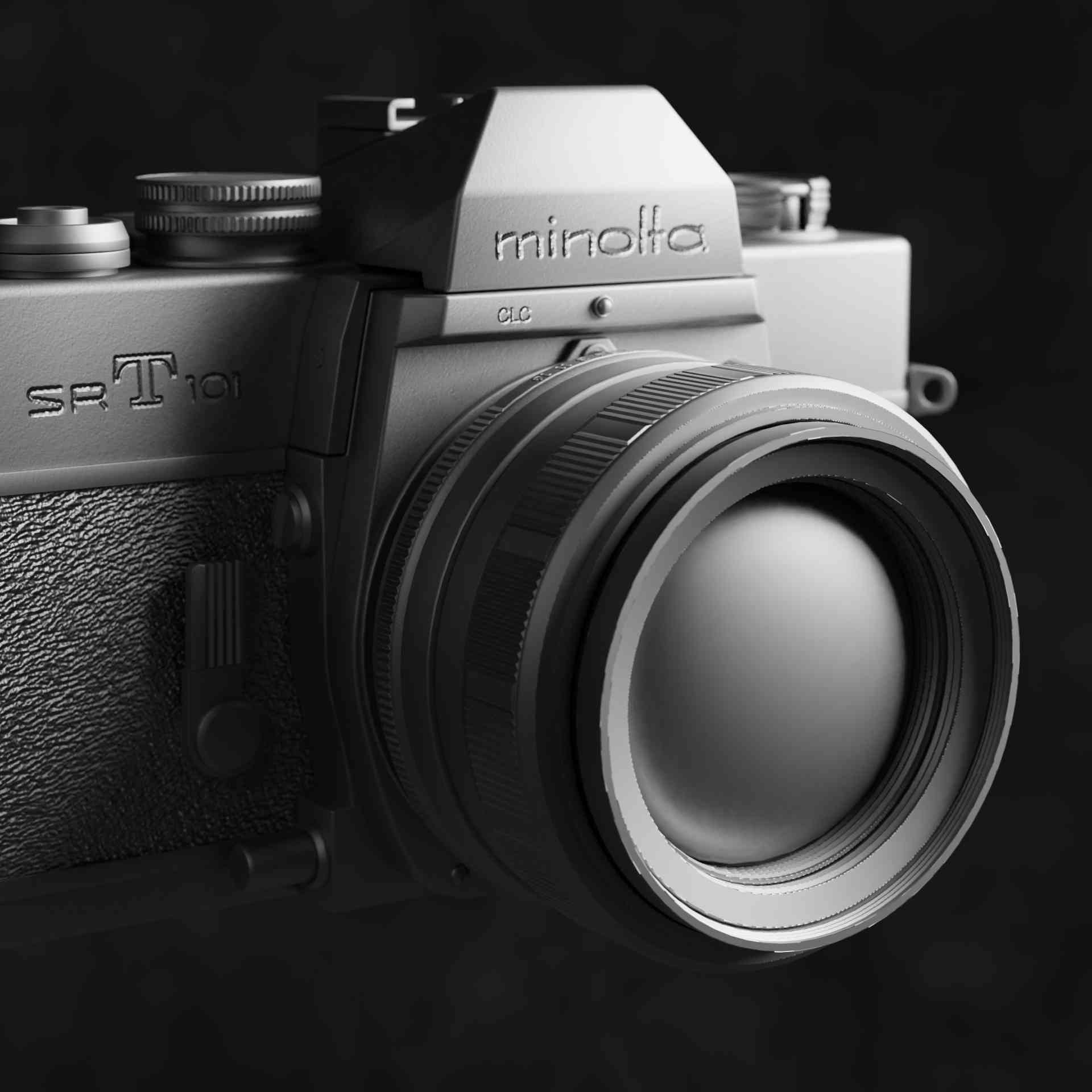 Photocamera Minolta SR-T 101 3D model_14