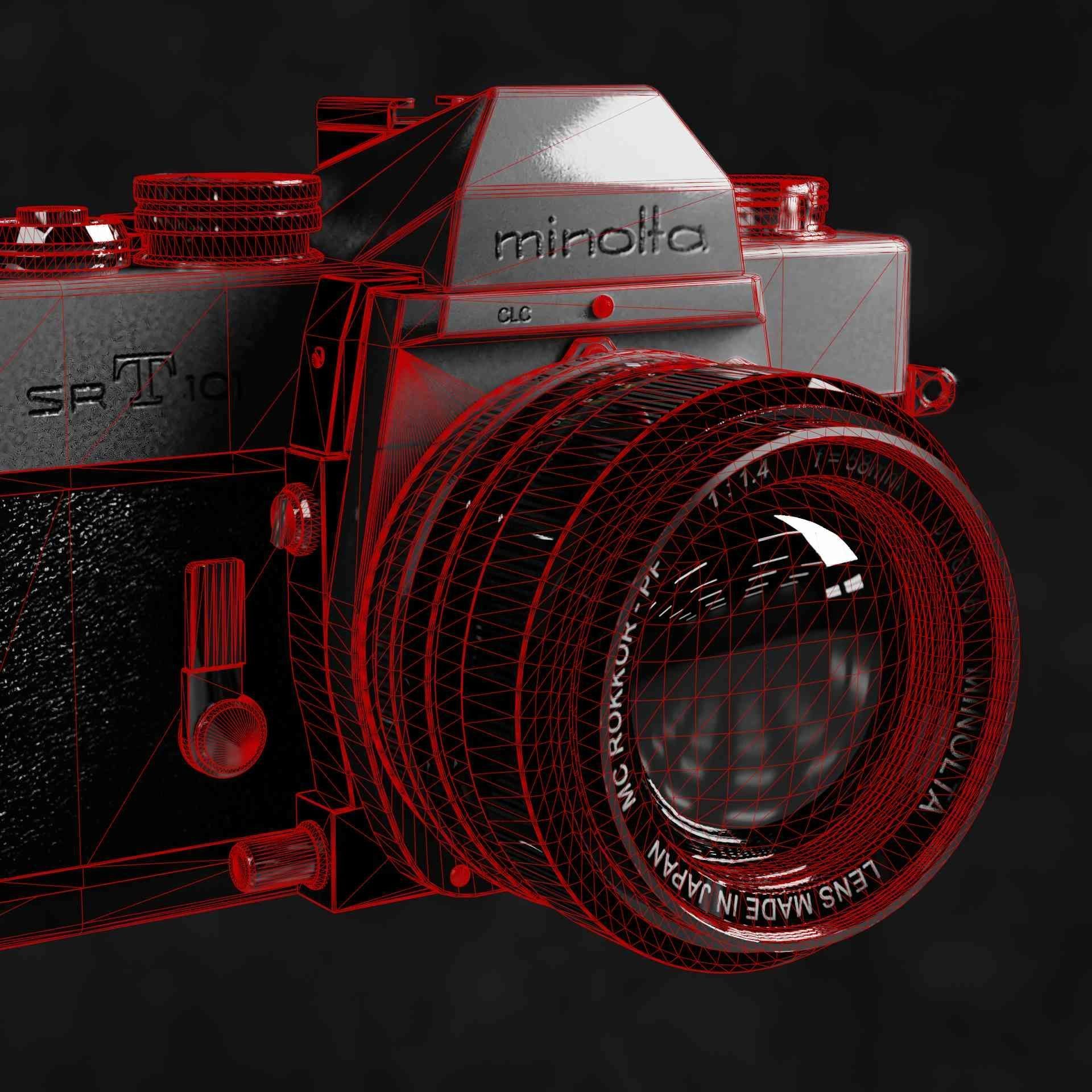 Photocamera Minolta SR-T 101 3D model_12