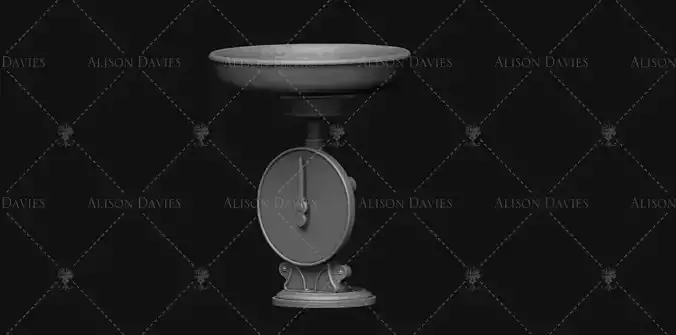 Vintage Kitchen Scale  3D print model