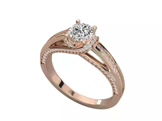 Classic  Round Dia Enagagement Ring Jewelry