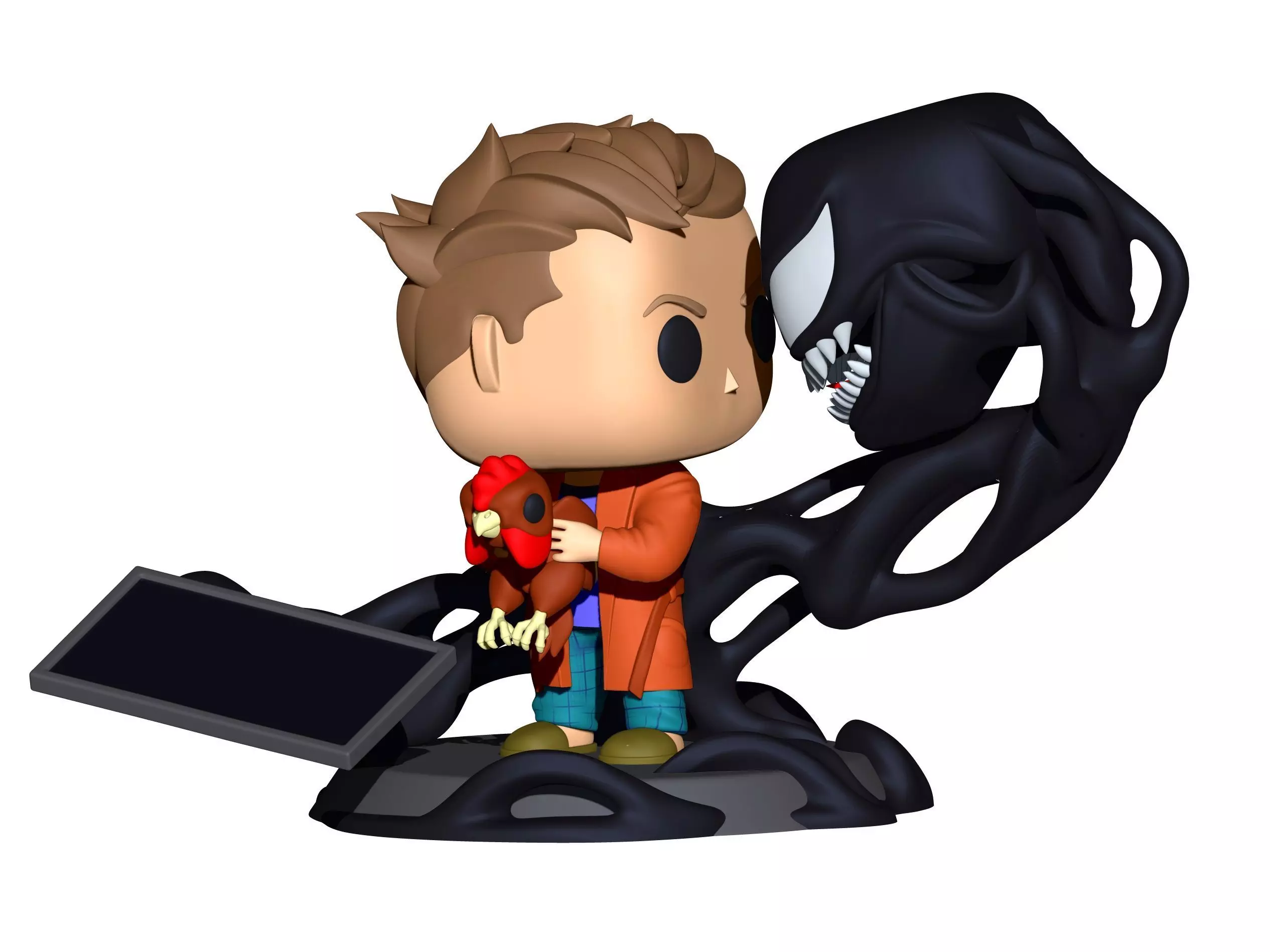 Venom vs Eddie 3D print model