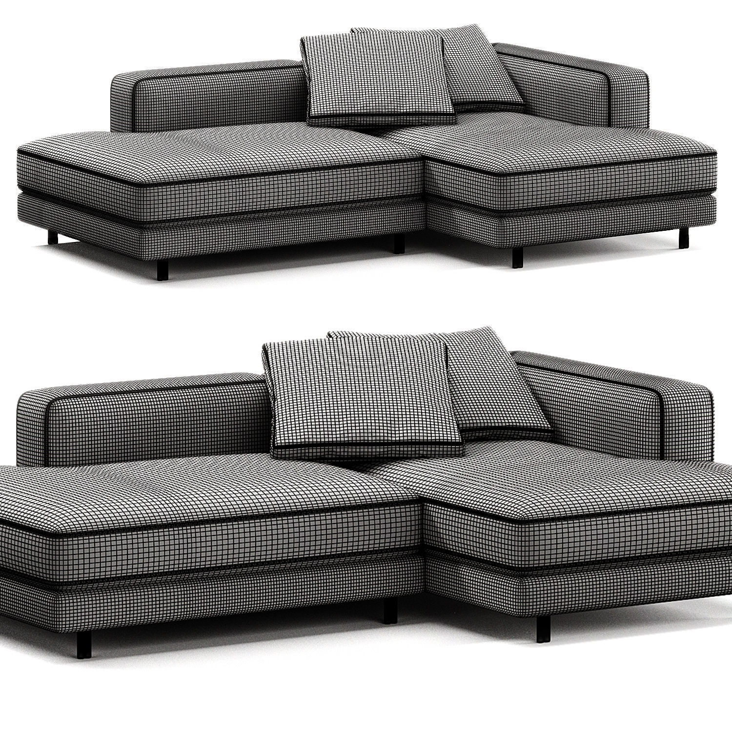 Wave Sofa 3D model_4