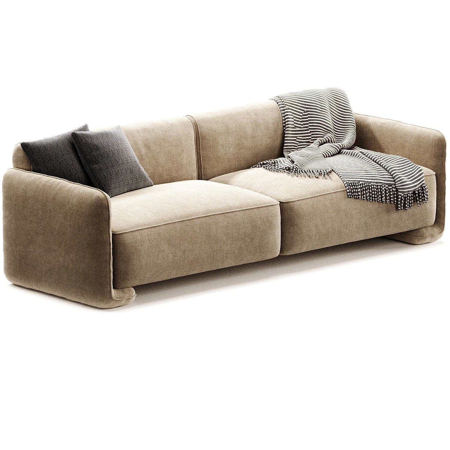 Calandra Upholstered Sofa 3D model_1