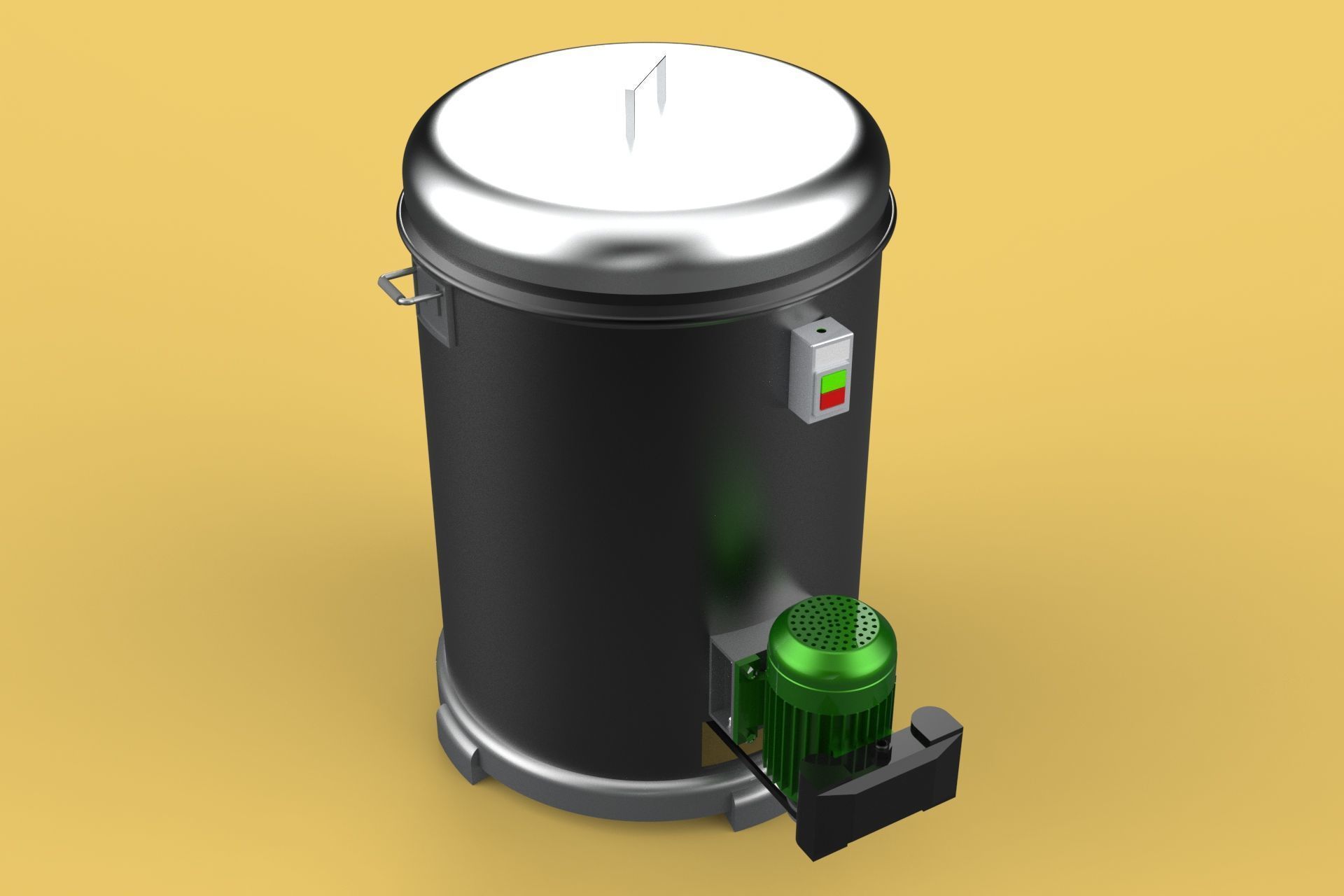 FOOD DRAINER SPINNER MACHINE OIL DRAIN FILTER CENTRIFUGAL DRYER 3D model_7