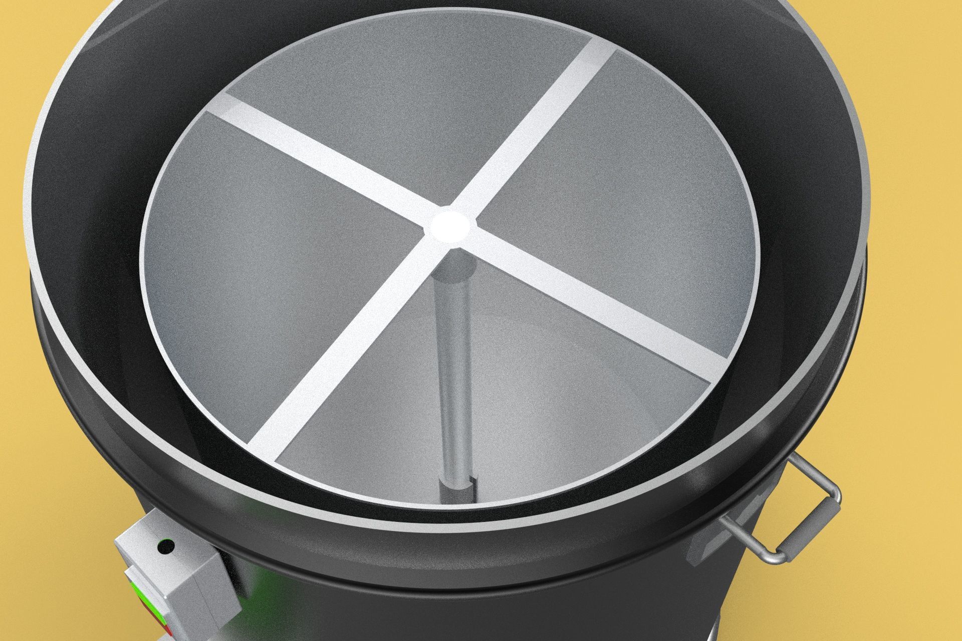 FOOD DRAINER SPINNER MACHINE OIL DRAIN FILTER CENTRIFUGAL DRYER 3D model_16