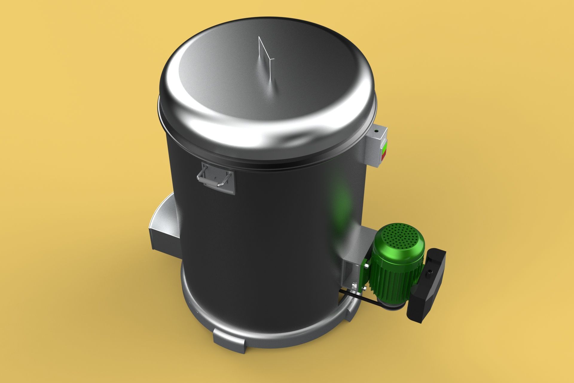 FOOD DRAINER SPINNER MACHINE OIL DRAIN FILTER CENTRIFUGAL DRYER 3D model_3