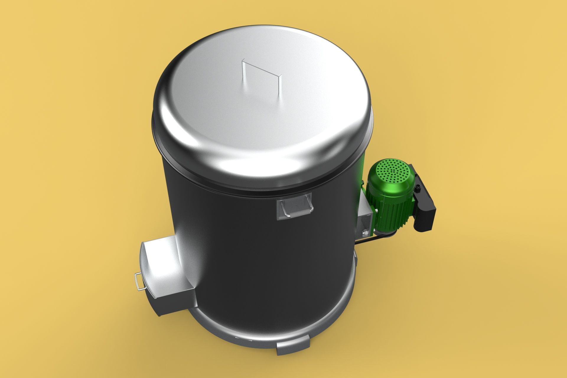 FOOD DRAINER SPINNER MACHINE OIL DRAIN FILTER CENTRIFUGAL DRYER 3D model_6