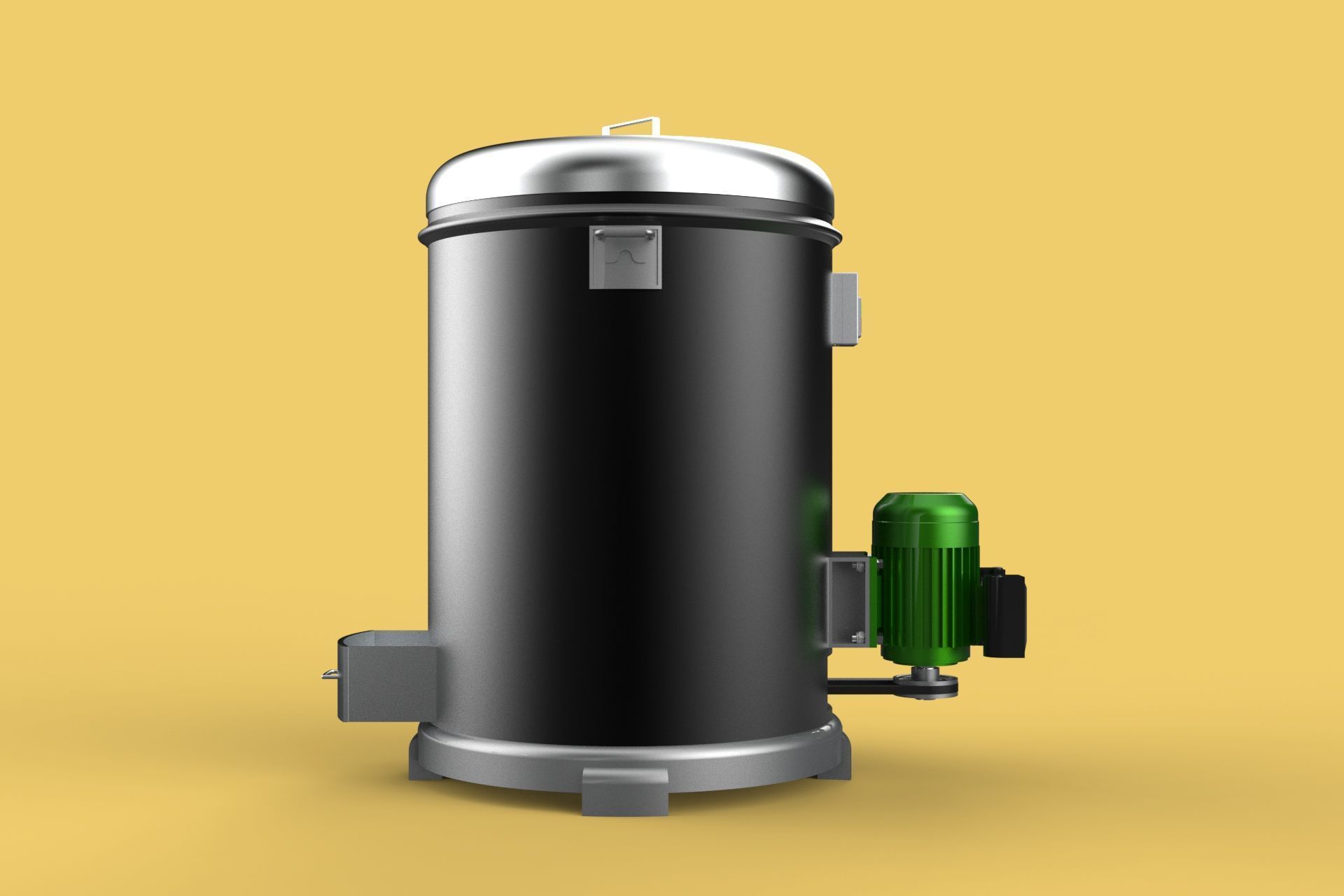 FOOD DRAINER SPINNER MACHINE OIL DRAIN FILTER CENTRIFUGAL DRYER 3D model_11