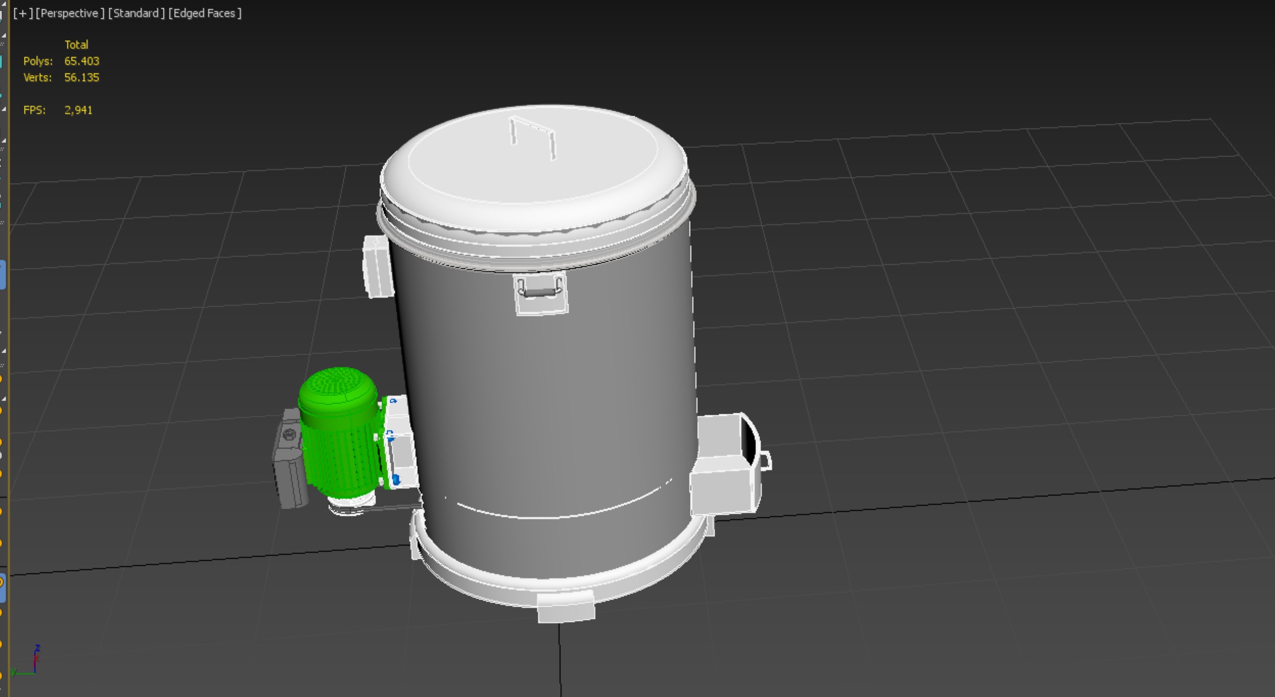 FOOD DRAINER SPINNER MACHINE OIL DRAIN FILTER CENTRIFUGAL DRYER 3D model_28