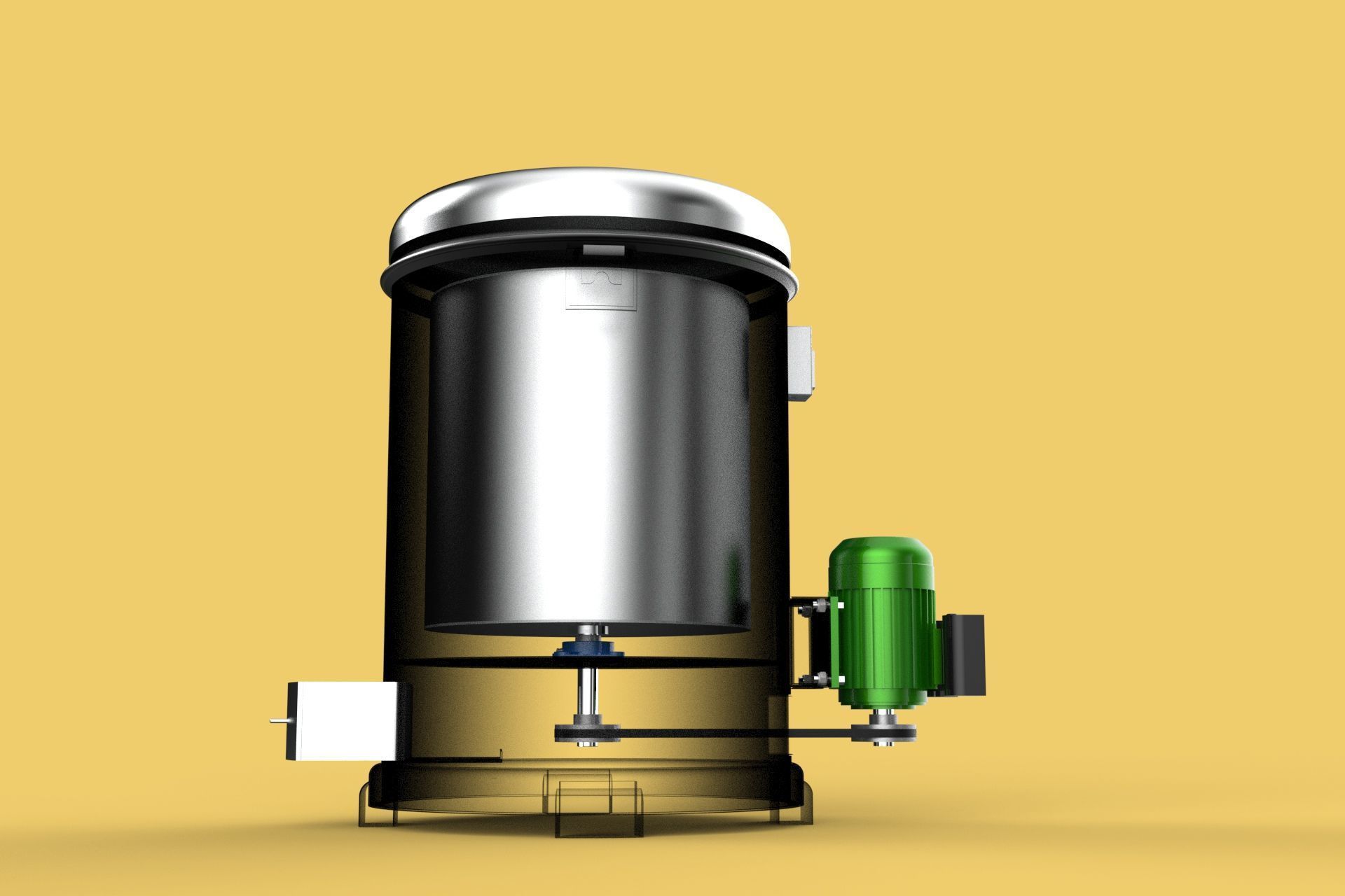 FOOD DRAINER SPINNER MACHINE OIL DRAIN FILTER CENTRIFUGAL DRYER 3D model_20