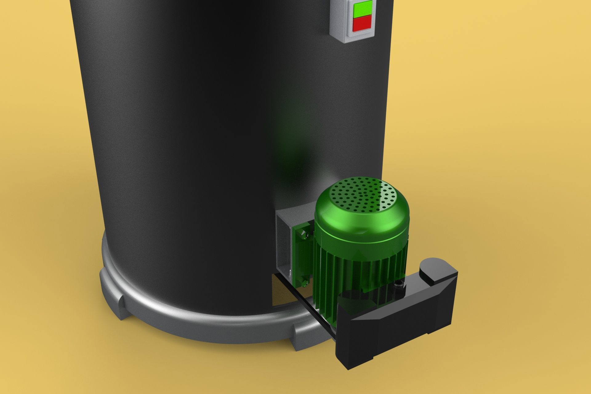 FOOD DRAINER SPINNER MACHINE OIL DRAIN FILTER CENTRIFUGAL DRYER 3D model_8