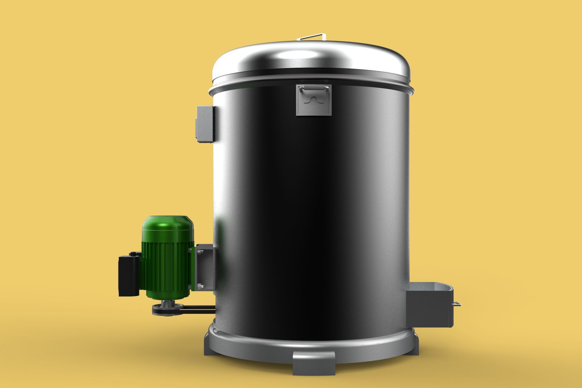 FOOD DRAINER SPINNER MACHINE OIL DRAIN FILTER CENTRIFUGAL DRYER 3D model_22