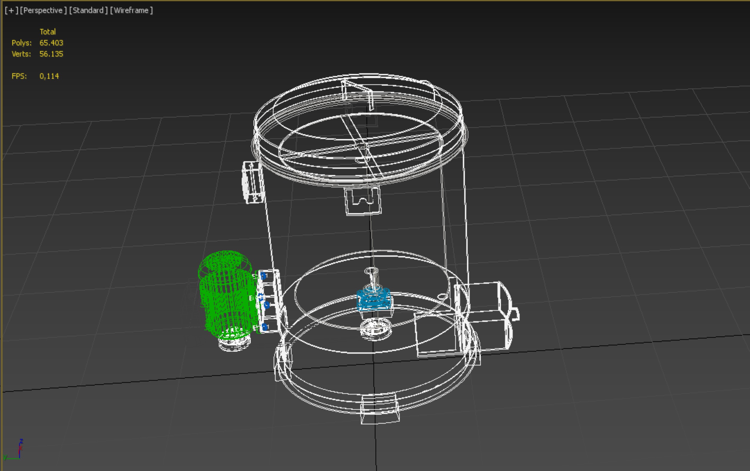 FOOD DRAINER SPINNER MACHINE OIL DRAIN FILTER CENTRIFUGAL DRYER 3D model_29