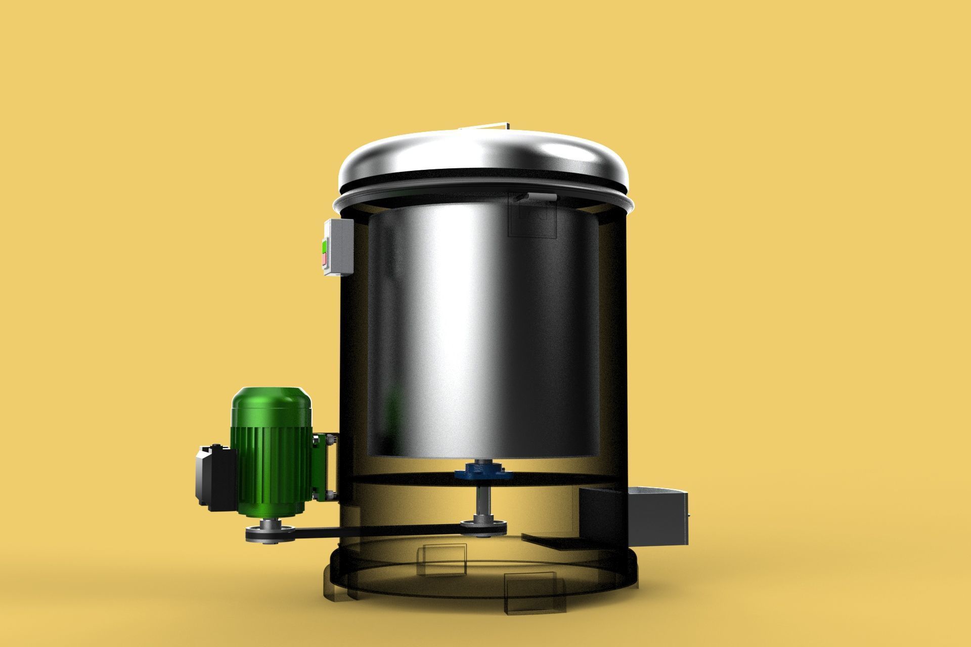 FOOD DRAINER SPINNER MACHINE OIL DRAIN FILTER CENTRIFUGAL DRYER 3D model_18