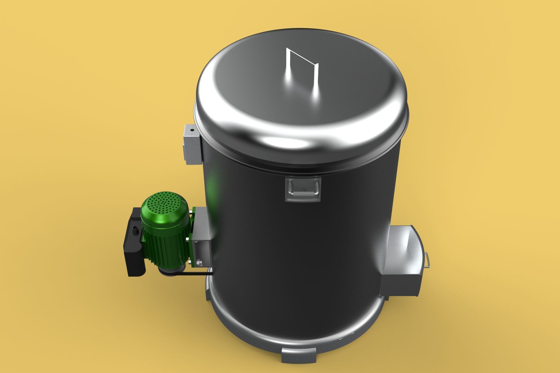 FOOD DRAINER SPINNER MACHINE OIL DRAIN FILTER CENTRIFUGAL DRYER 3D model_23