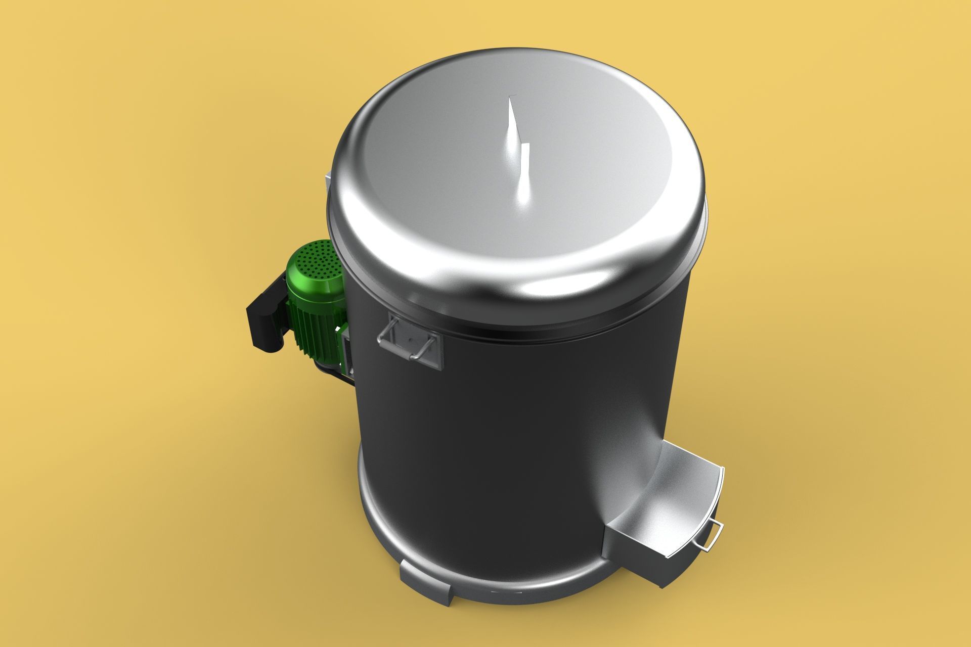 FOOD DRAINER SPINNER MACHINE OIL DRAIN FILTER CENTRIFUGAL DRYER 3D model_5