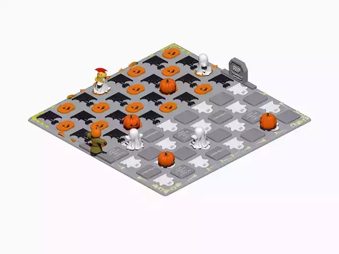 Halloween Battle Thematic checkers
