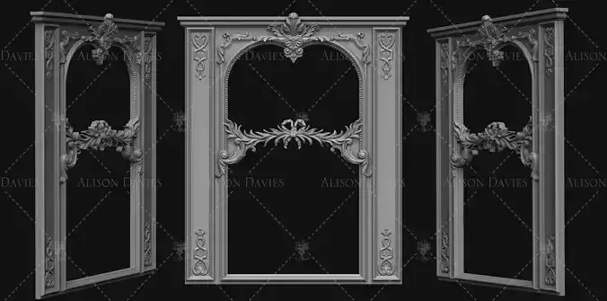 Tremeau mirror 1 frame 3d print model