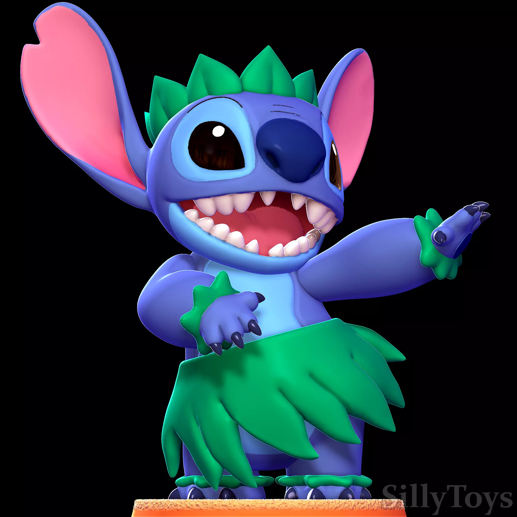 Stitch Hula - Lilo and Stitch 3D print model_0