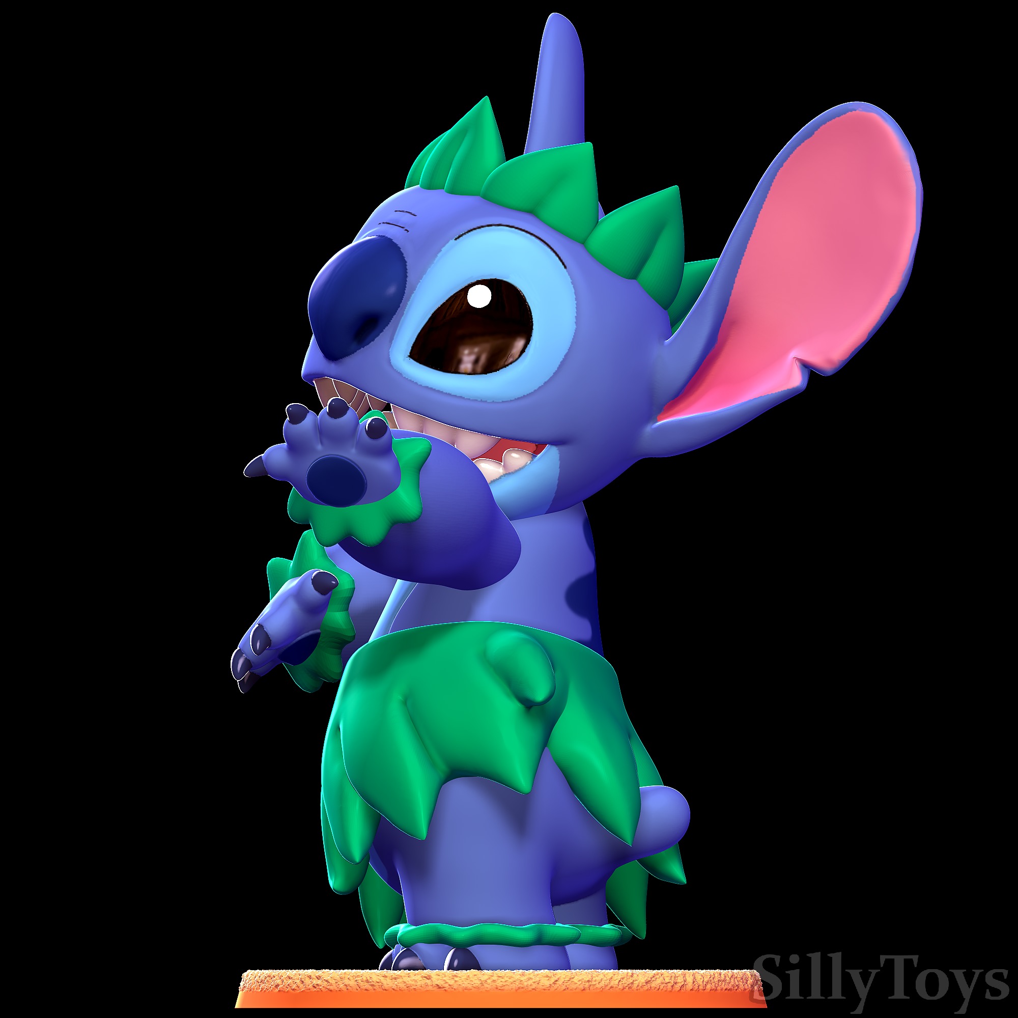 Stitch Hula - Lilo and Stitch 3D print model_1