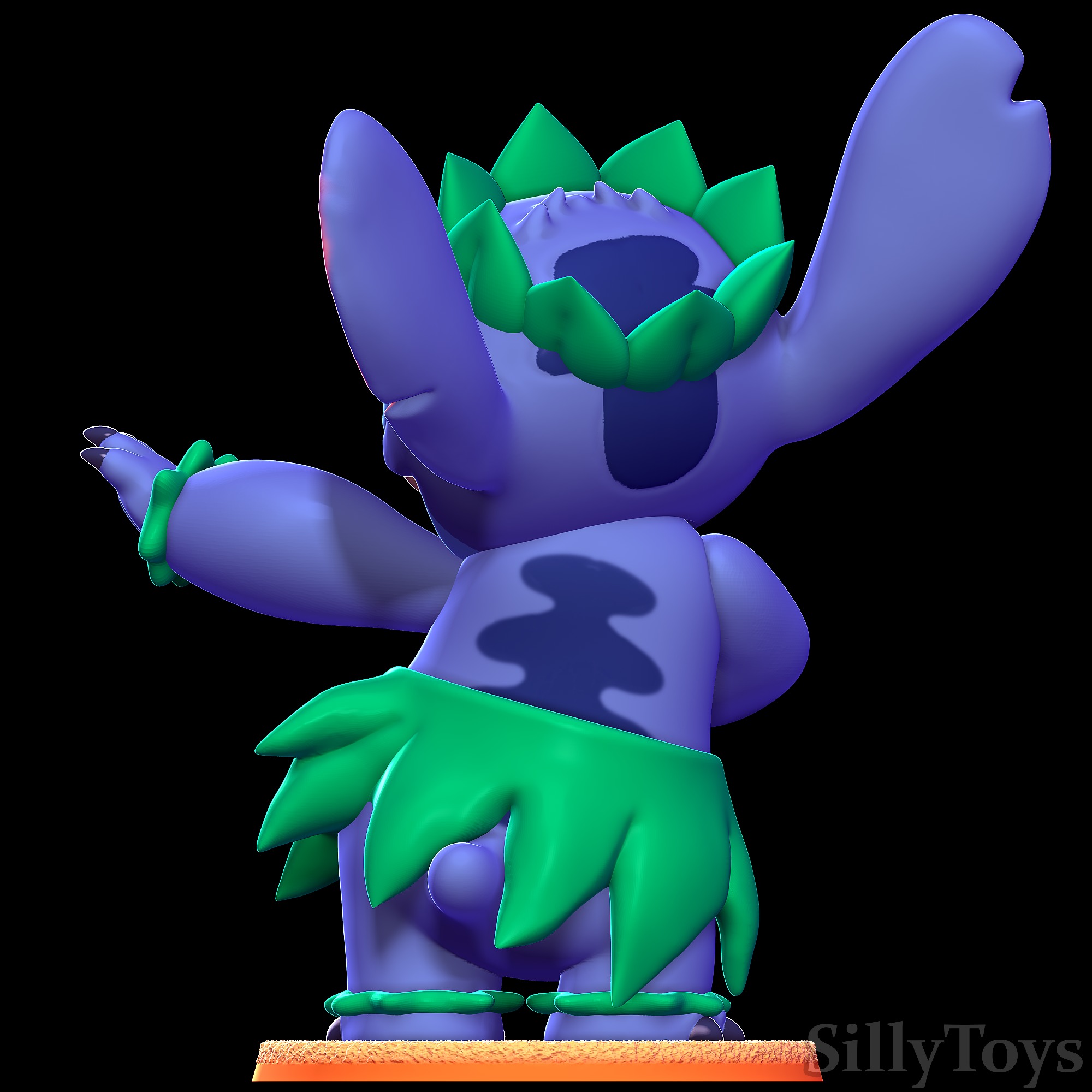 Stitch Hula - Lilo and Stitch 3D print model_2