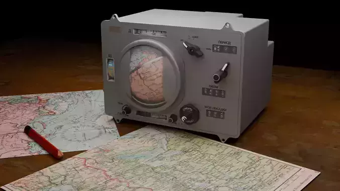 Globus INK soviet spaceflight Low-poly 3D model