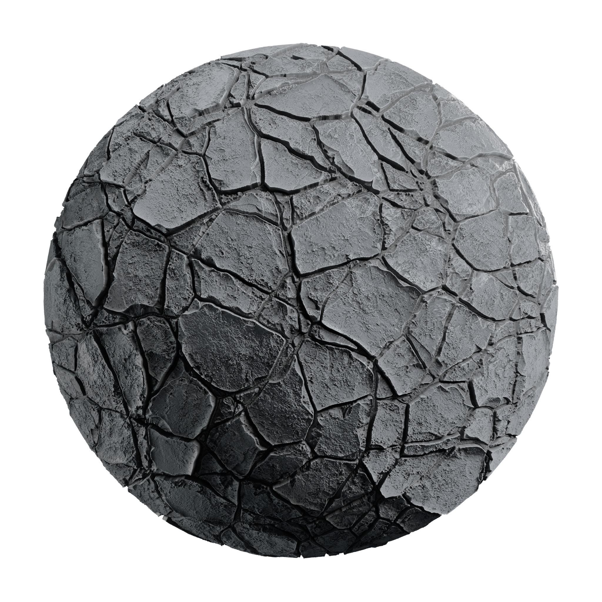 Stone and Gravel Alpha Brush - HA02 - 4K - 16bit - SBSAR 3D model_8