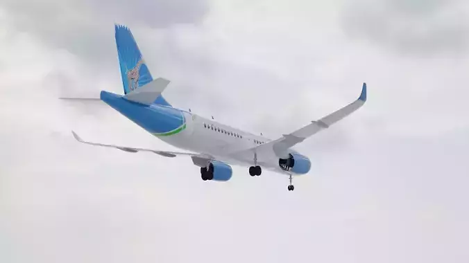 High Quality Airbus A220 300 with Detailed Cockpit 