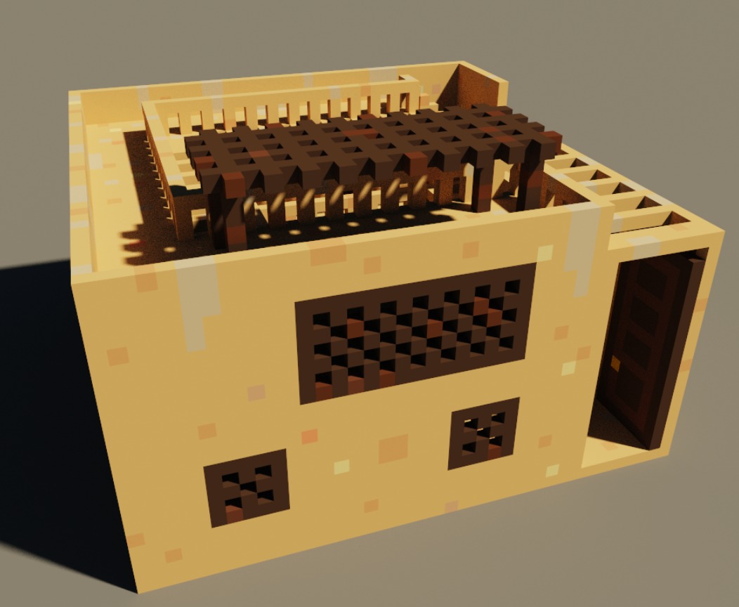 Voxel Palazzo 3D model_7