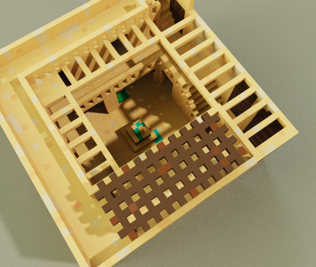 Voxel Palazzo 3D model_15