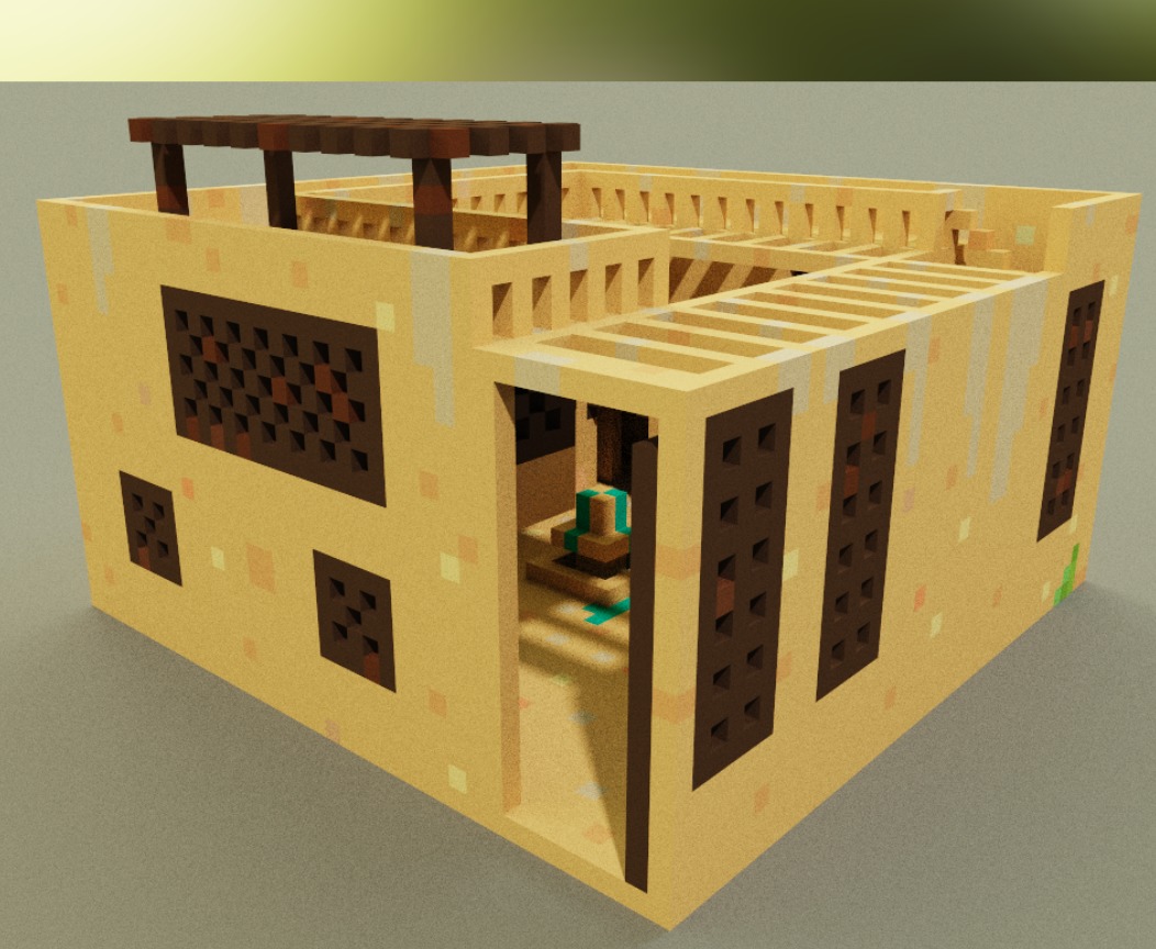 Voxel Palazzo 3D model_4