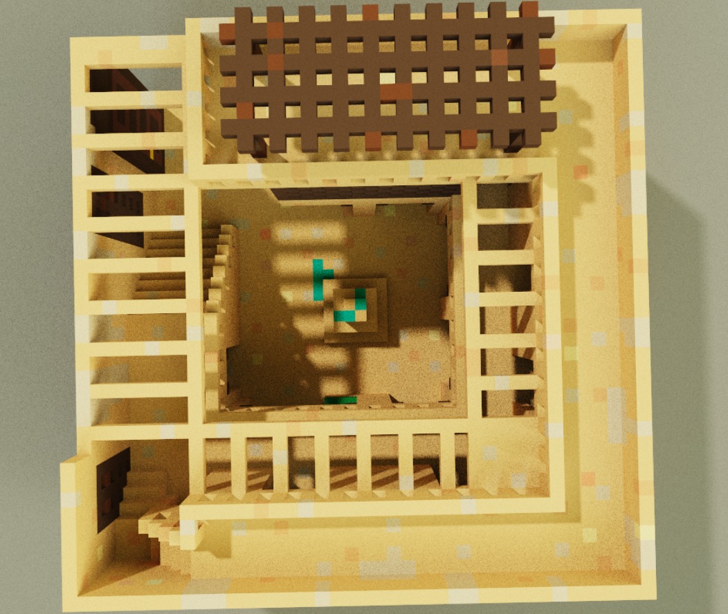 Voxel Palazzo 3D model_10
