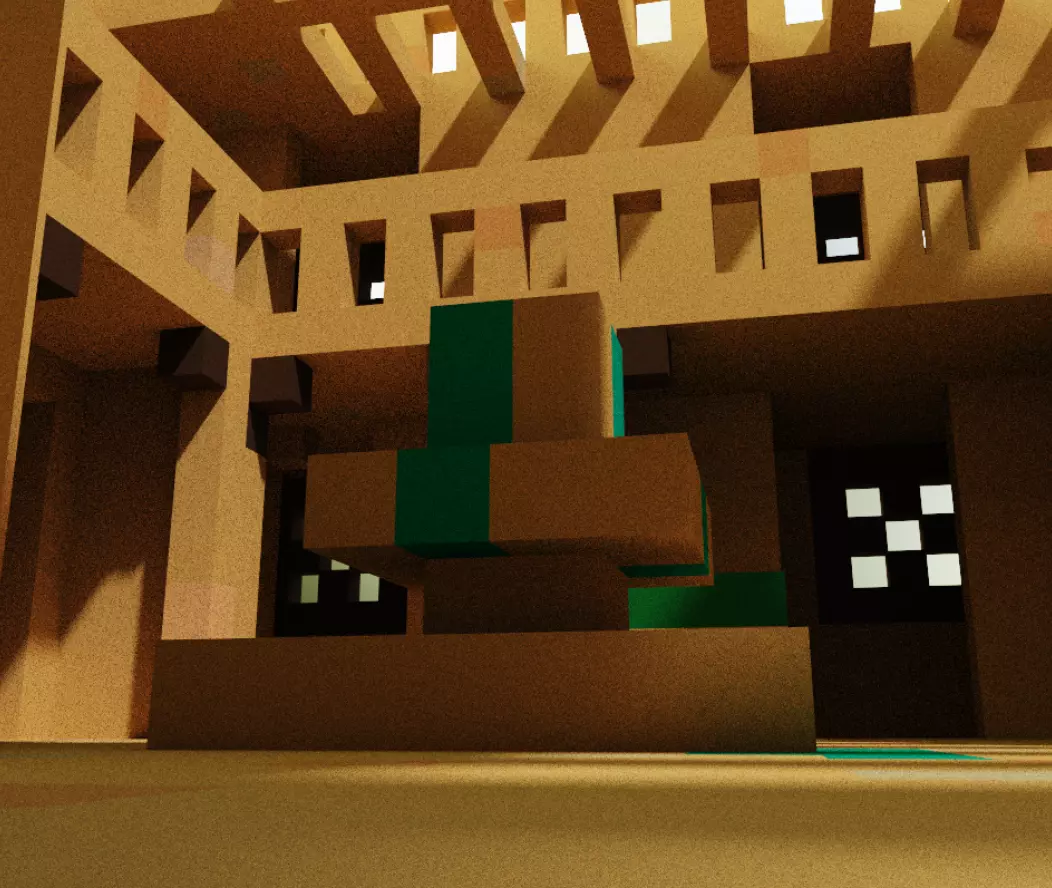 Voxel Palazzo 3D model_0